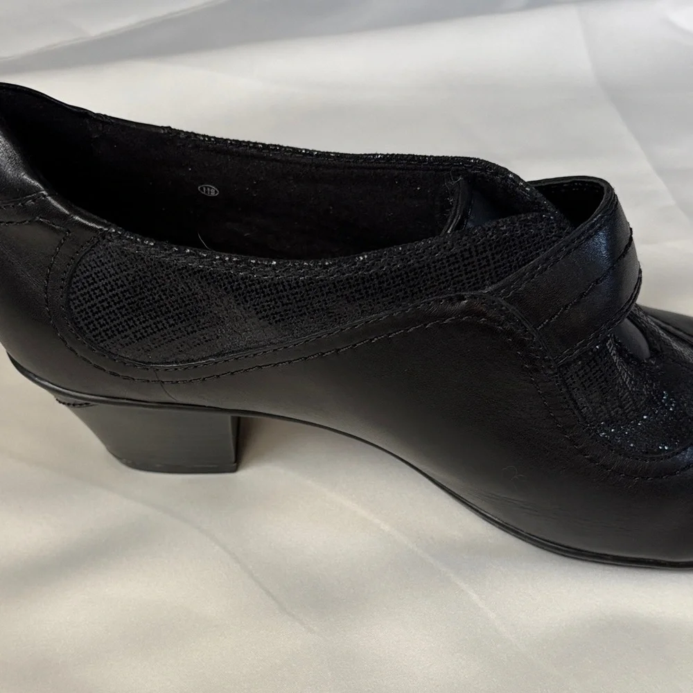 Earth Women's Black Leather Loafers 11B - Picture 9 of 16